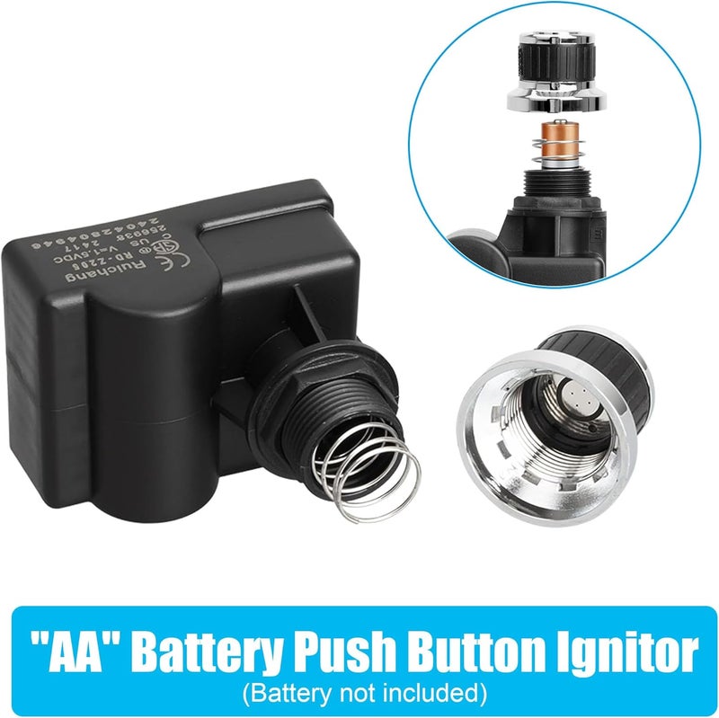 Outspark 5 Outlet Electronic Grill Igniter for Blackstone 1923 1868 Air Fryer Combo & Four Burners Button Electronic Battery knob Kit Replacement for Blackstone 36 Inches Griddle - Image 4